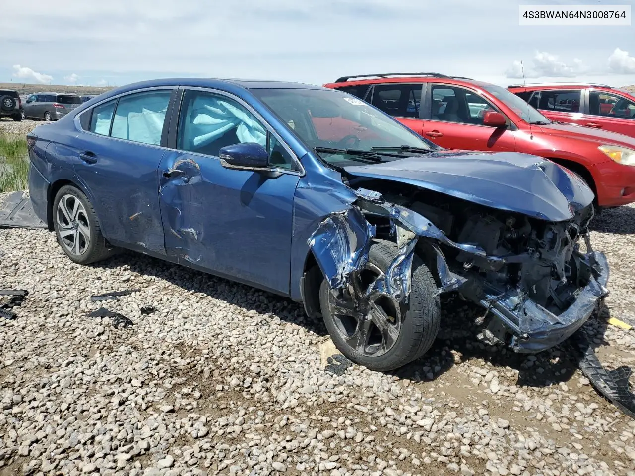 2022 Subaru Legacy Limited VIN: 4S3BWAN64N3008764 Lot: 54870545