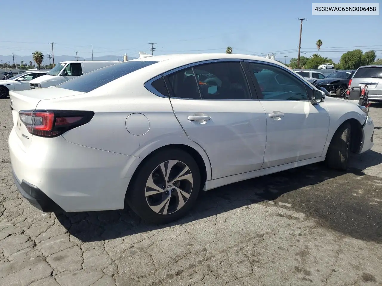 2022 Subaru Legacy Premium VIN: 4S3BWAC65N3006458 Lot: 57278265