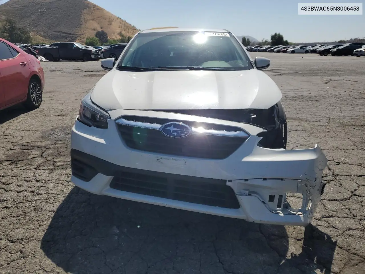 2022 Subaru Legacy Premium VIN: 4S3BWAC65N3006458 Lot: 57278265