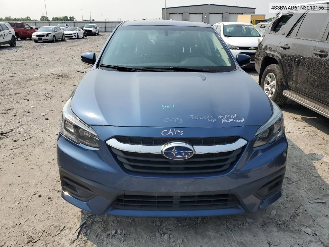 2022 Subaru Legacy Premium VIN: 4S3BWAD61N3019156 Lot: 58834065