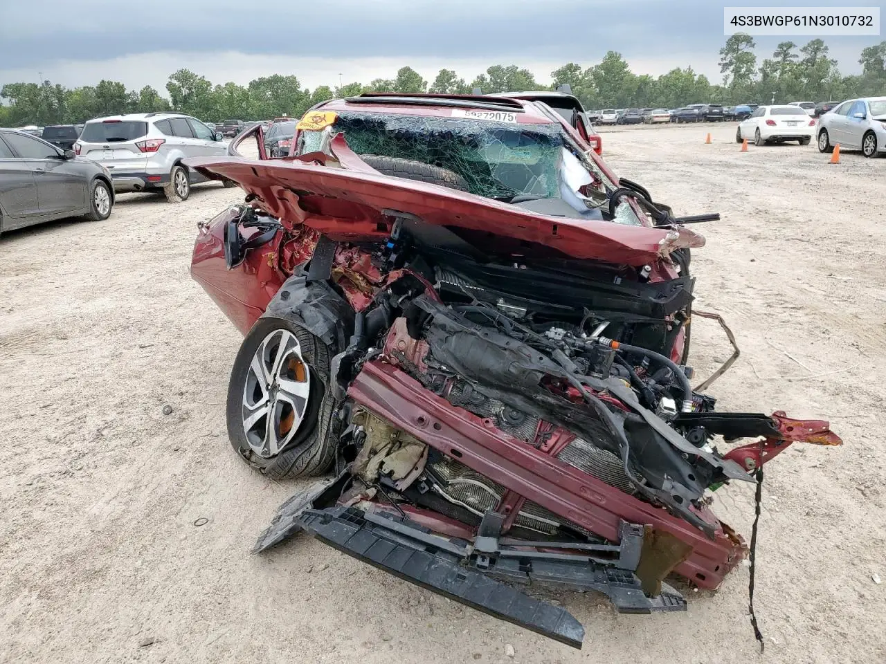 2022 Subaru Legacy Touring Xt VIN: 4S3BWGP61N3010732 Lot: 59272075