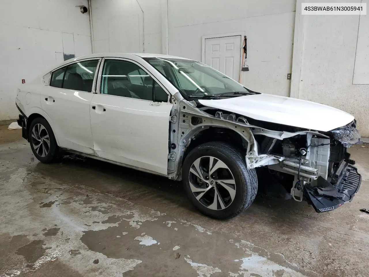 2022 Subaru Legacy VIN: 4S3BWAB61N3005941 Lot: 60133045