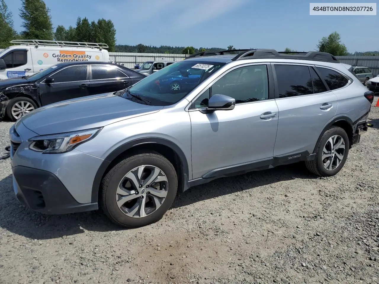 2022 Subaru Outback Limited Xt VIN: 4S4BTGND8N3207726 Lot: 60570375