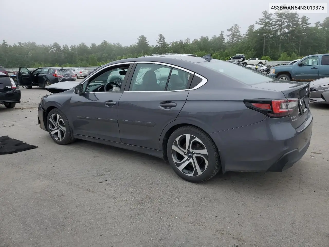 2022 Subaru Legacy Limited VIN: 4S3BWAN64N3019375 Lot: 61339885