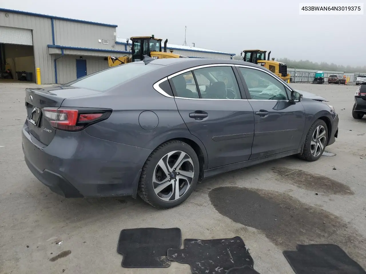2022 Subaru Legacy Limited VIN: 4S3BWAN64N3019375 Lot: 61339885