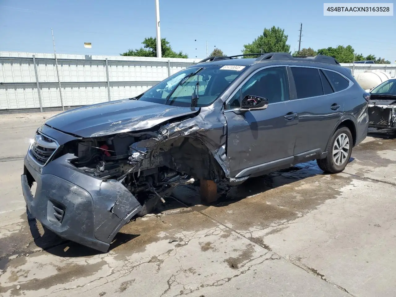 2022 Subaru Outback VIN: 4S4BTAACXN3163528 Lot: 61410045
