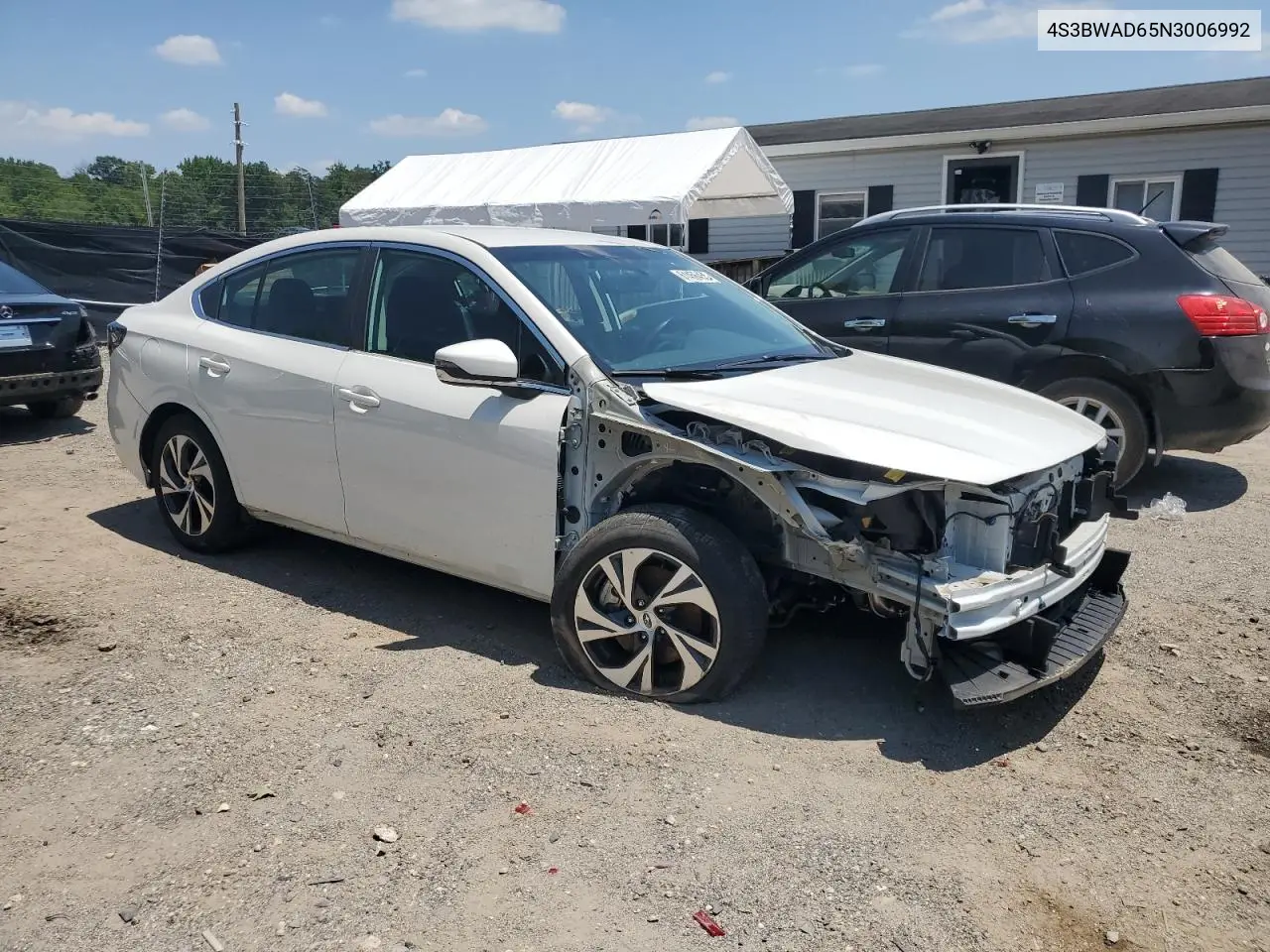 2022 Subaru Legacy Premium VIN: 4S3BWAD65N3006992 Lot: 61456455