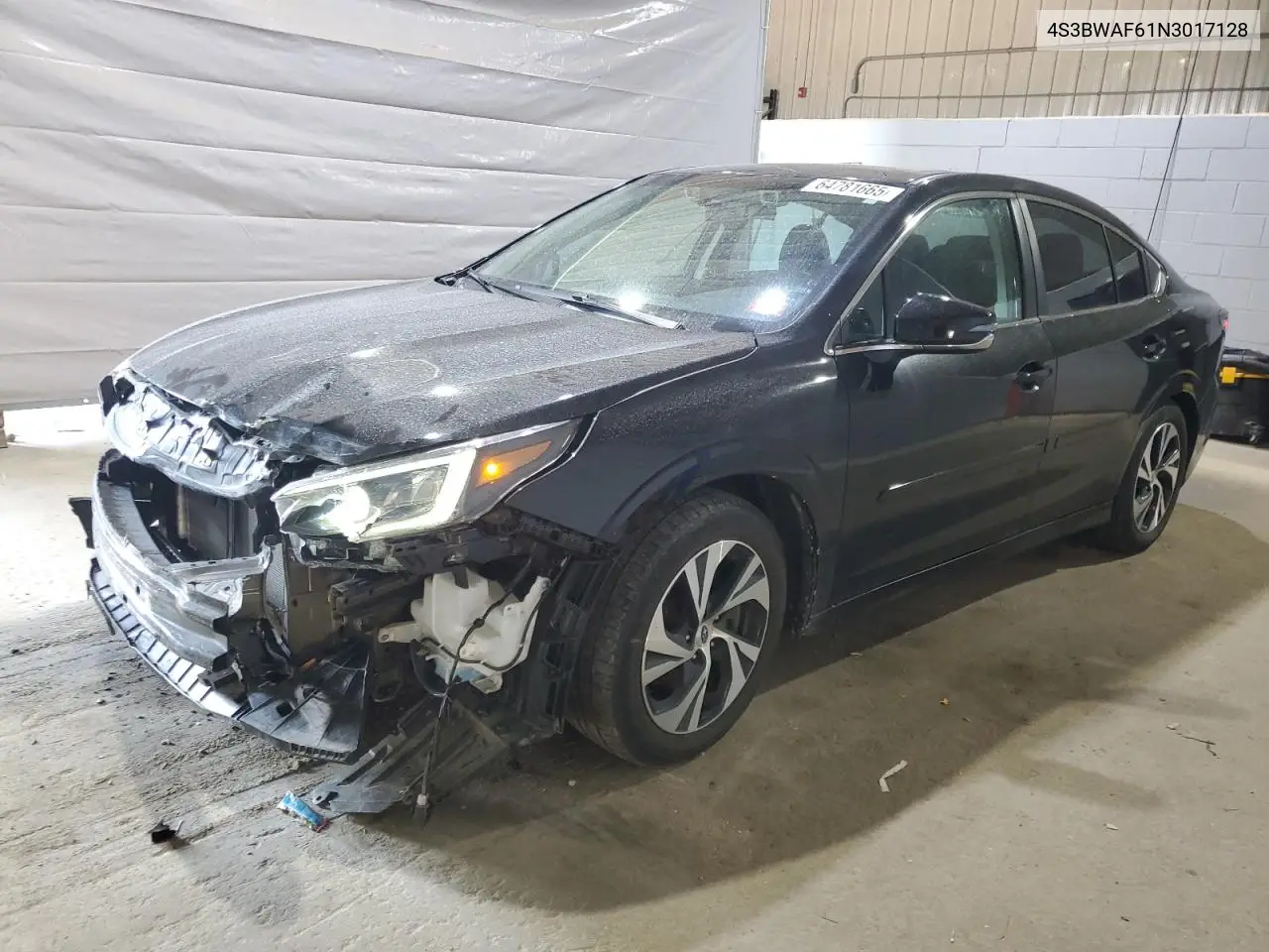 2022 Subaru Legacy Premium VIN: 4S3BWAF61N3017128 Lot: 64781665