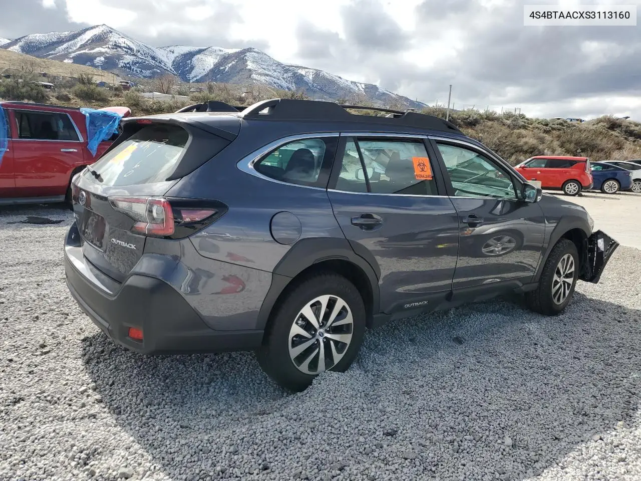 2025 Subaru Outback VIN: 4S4BTAACXS3113160 Lot: 51020565