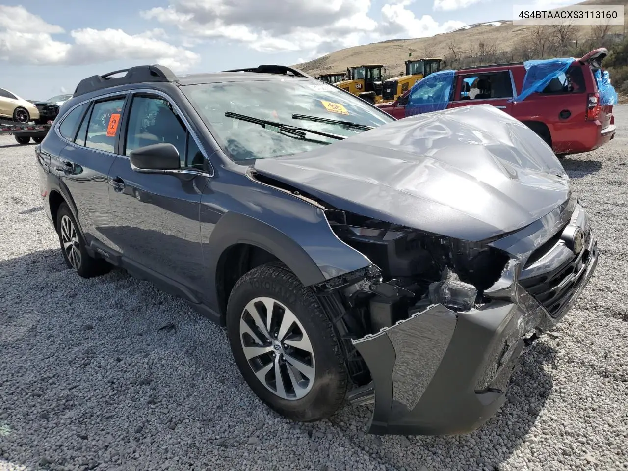 2025 Subaru Outback VIN: 4S4BTAACXS3113160 Lot: 51020565