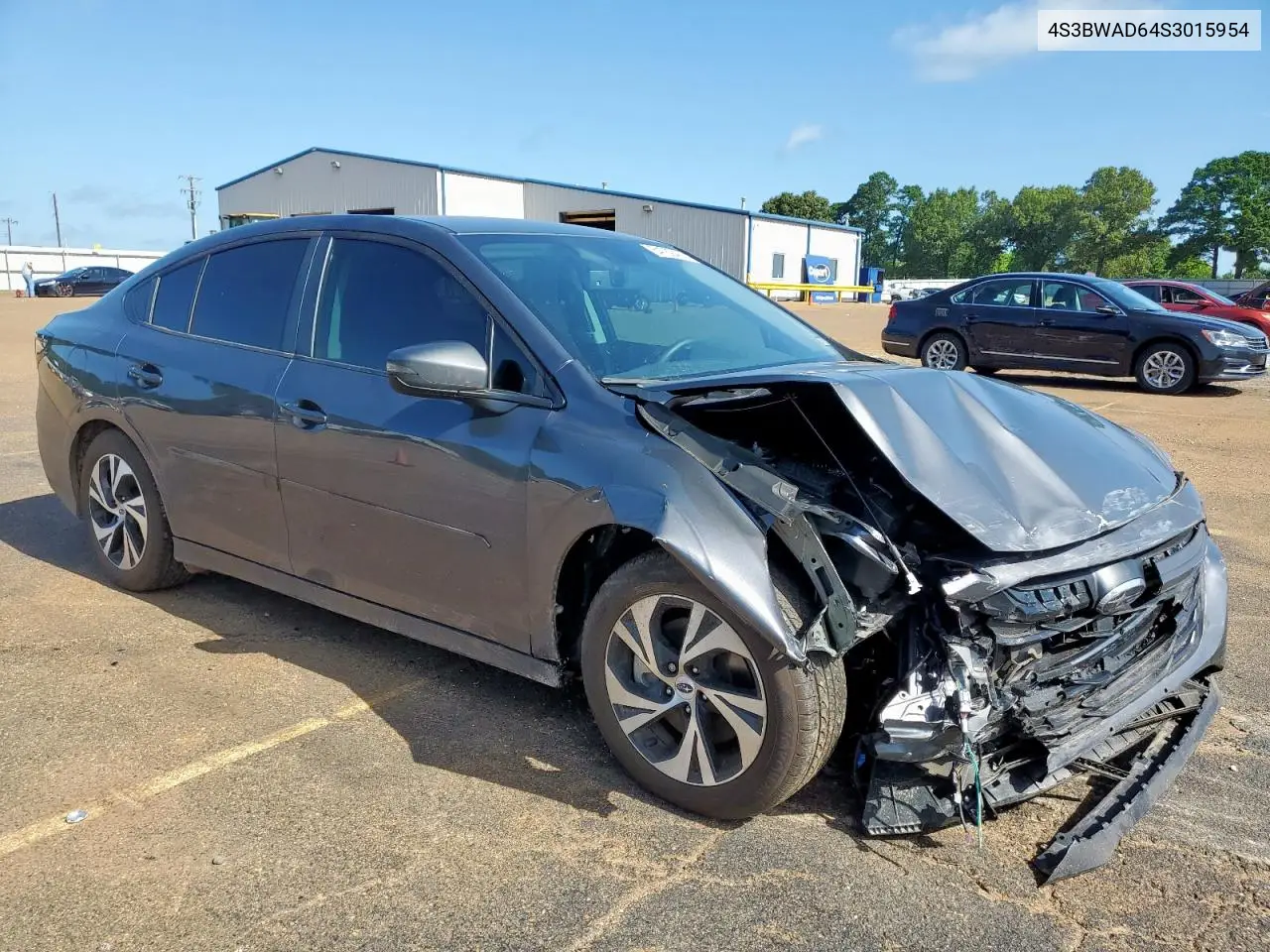 2025 Subaru Legacy Premium VIN: 4S3BWAD64S3015954 Lot: 64769465