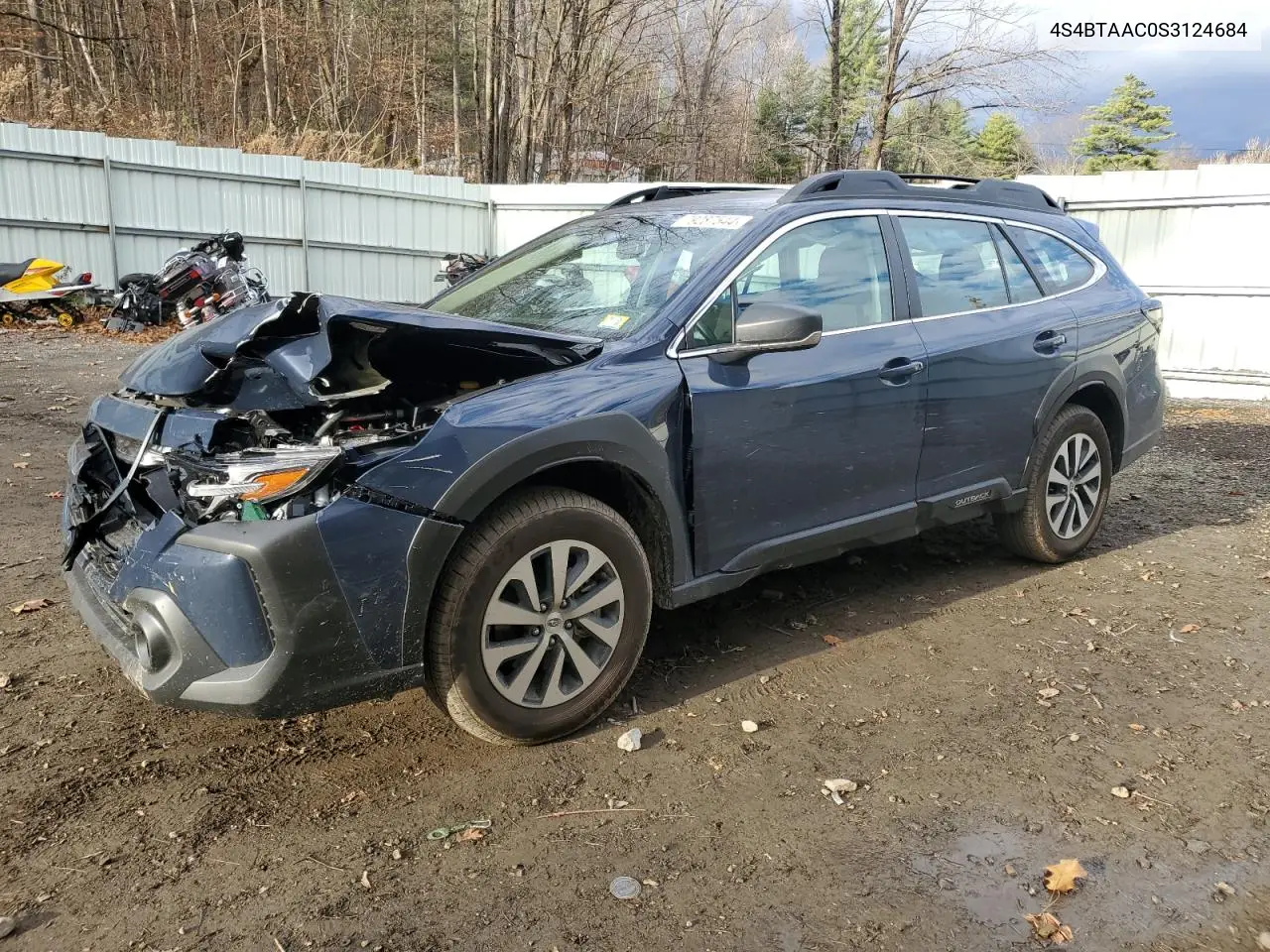 2025 Subaru Outback VIN: 4S4BTAAC0S3124684 Lot: 79287544