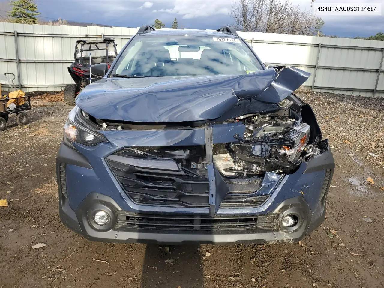 2025 Subaru Outback VIN: 4S4BTAAC0S3124684 Lot: 79287544