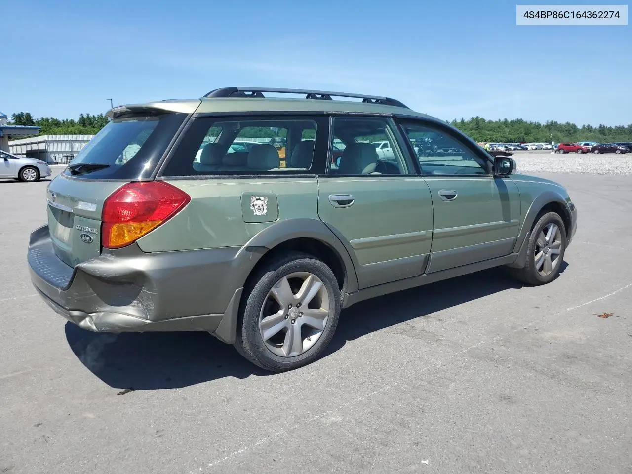 2006 Subaru Outback Outback 3.0R Ll Bean VIN: 4S4BP86C164362274 Lot: 62586405