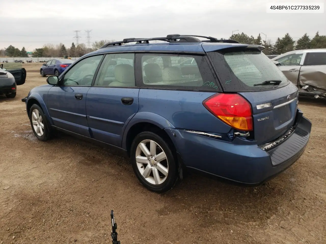 2007 Subaru Outback Outback 2.5I VIN: 4S4BP61C277335239 Lot: 53564565