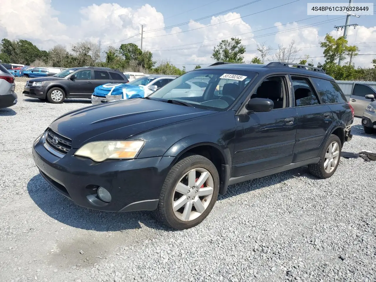 2007 Subaru Outback Outback 2.5I VIN: 4S4BP61C376328449 Lot: 55130245