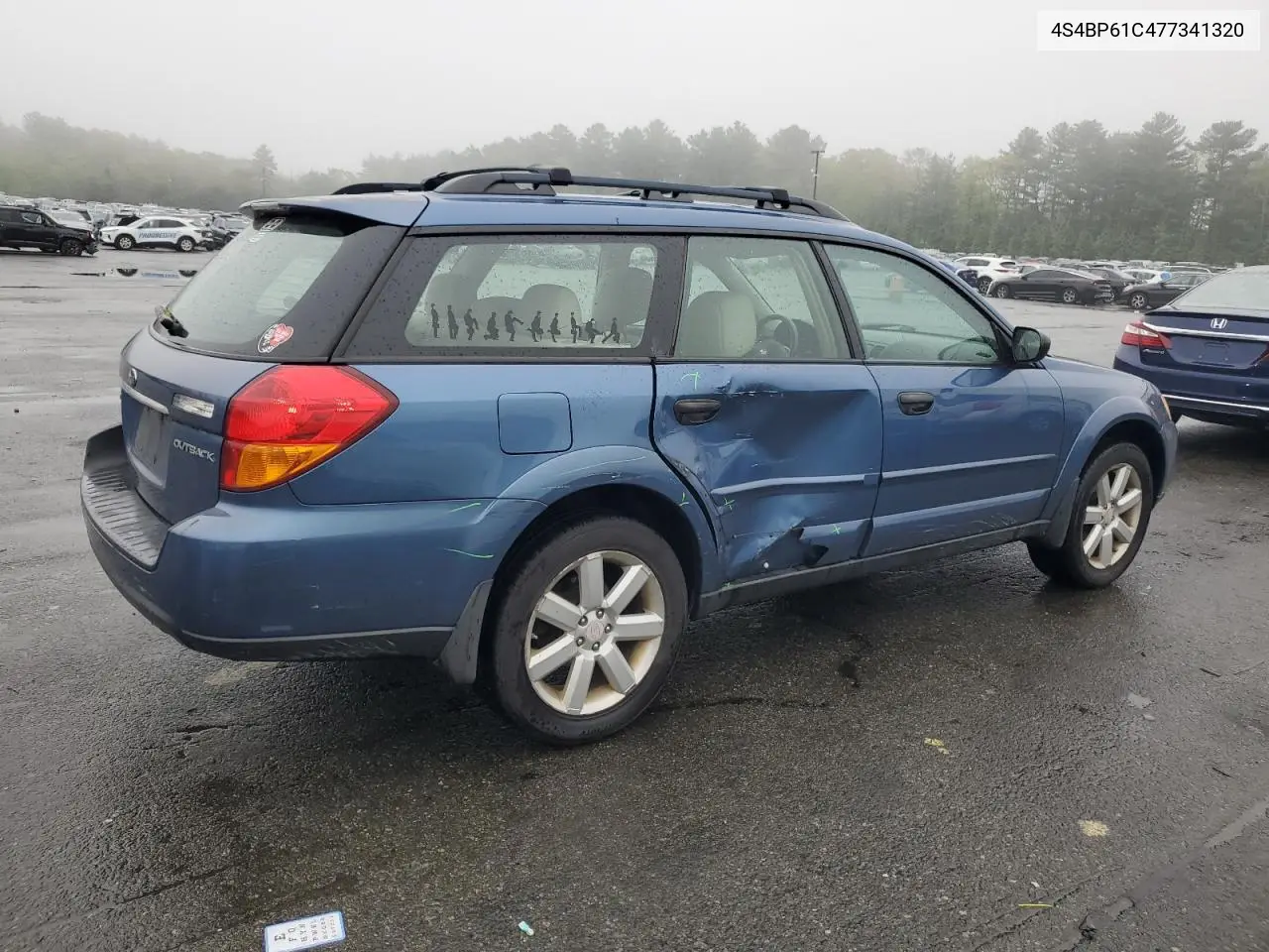 2007 Subaru Outback Outback 2.5I VIN: 4S4BP61C477341320 Lot: 55583105
