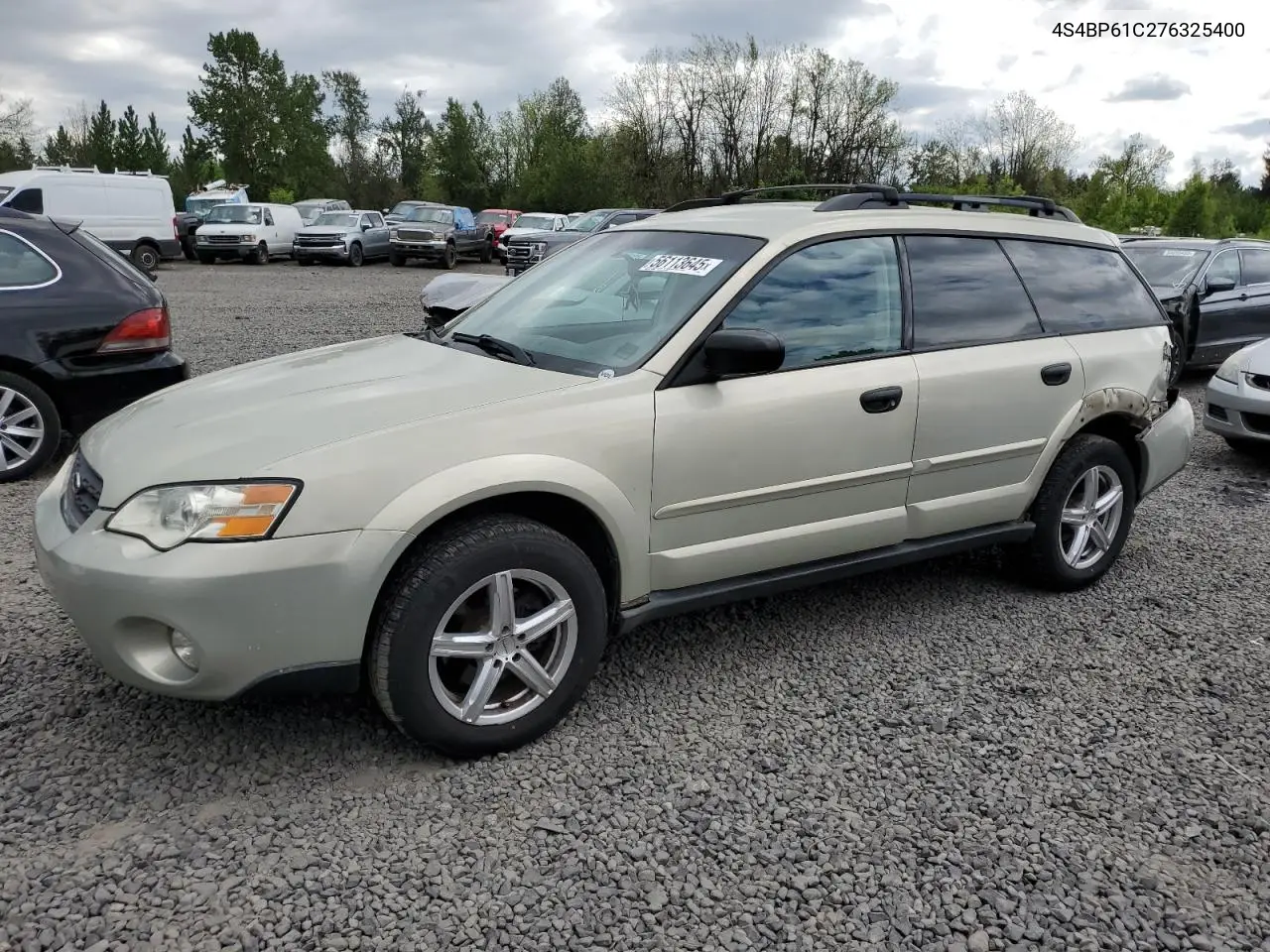 2007 Subaru Outback Outback 2.5I VIN: 4S4BP61C276325400 Lot: 56113645
