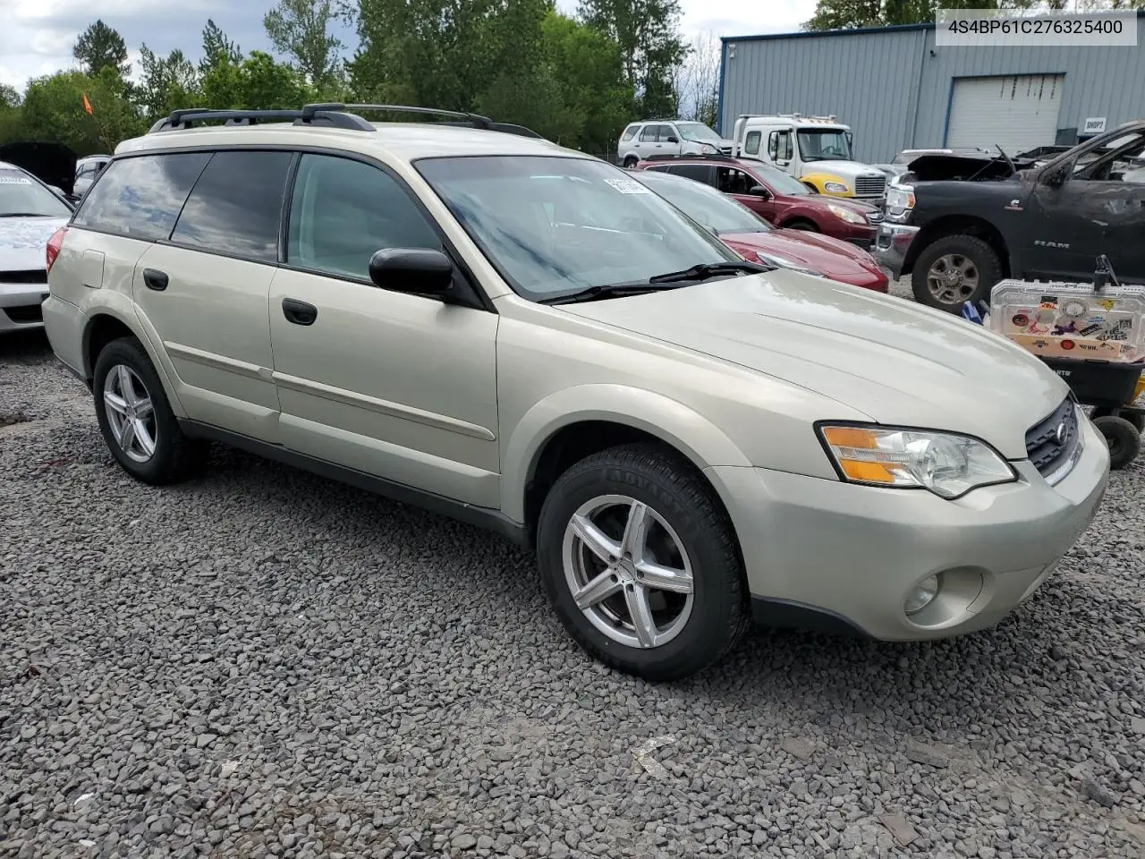 2007 Subaru Outback Outback 2.5I VIN: 4S4BP61C276325400 Lot: 56113645