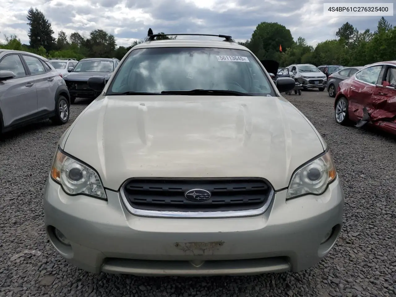 2007 Subaru Outback Outback 2.5I VIN: 4S4BP61C276325400 Lot: 56113645