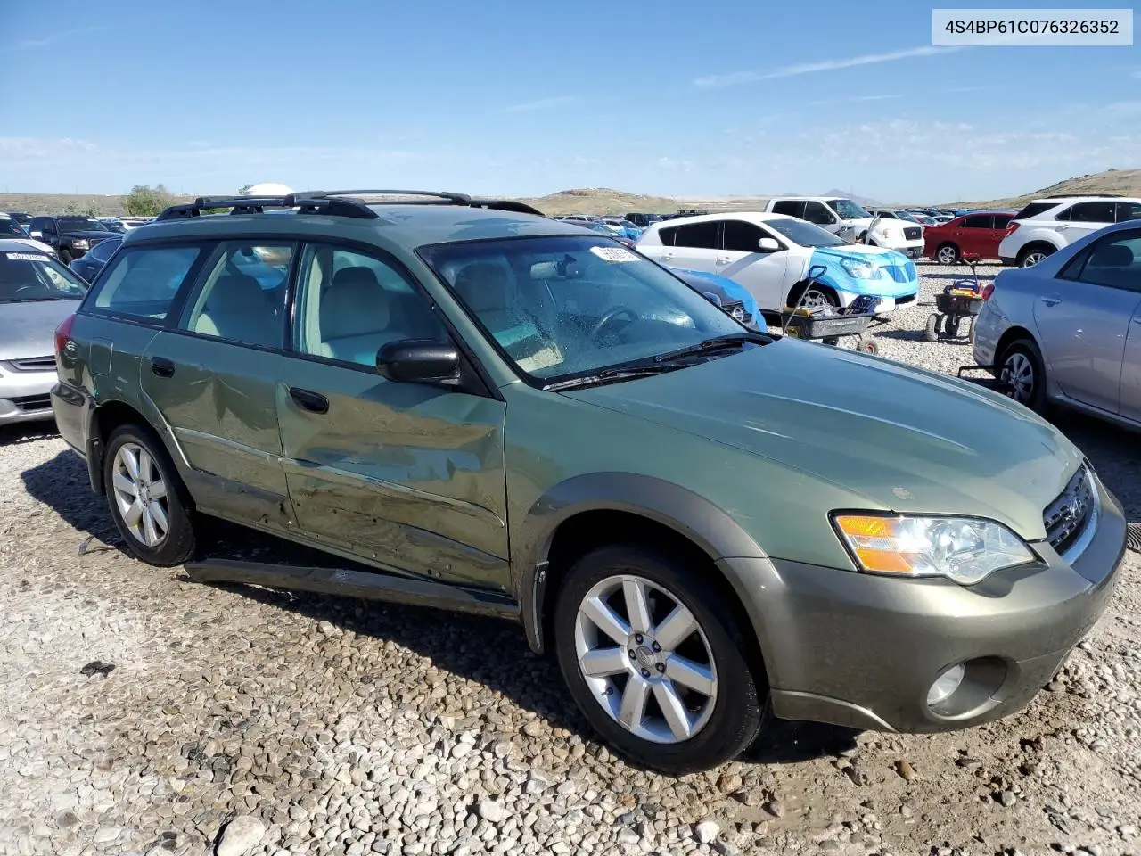 2007 Subaru Outback Outback 2.5I VIN: 4S4BP61C076326352 Lot: 56308735