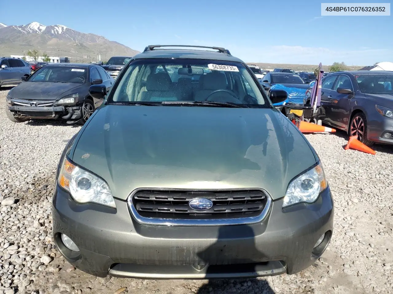 2007 Subaru Outback Outback 2.5I VIN: 4S4BP61C076326352 Lot: 56308735