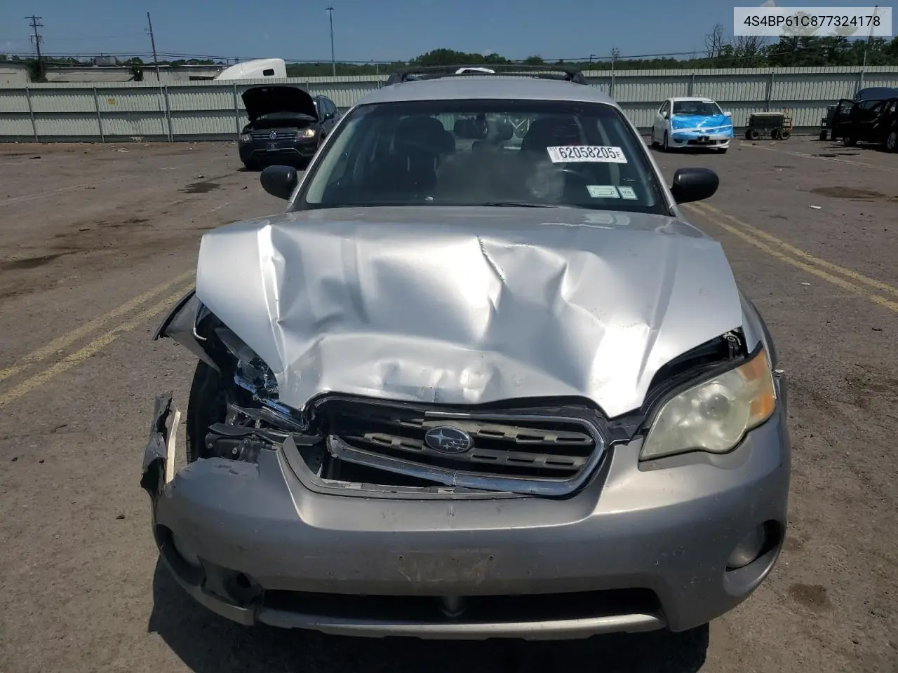 2007 Subaru Outback Outback 2.5I VIN: 4S4BP61C877324178 Lot: 62058205