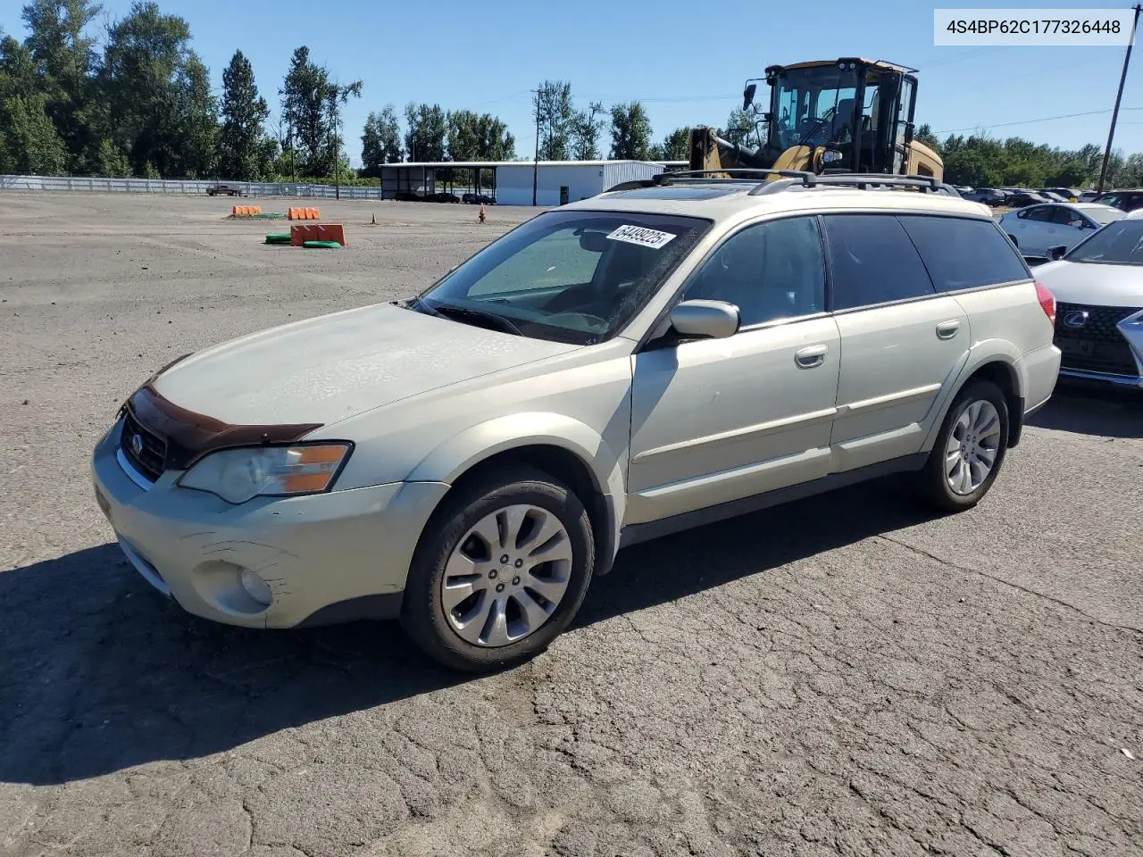 2007 Subaru Outback Outback 2.5I Limited VIN: 4S4BP62C177326448 Lot: 64499225