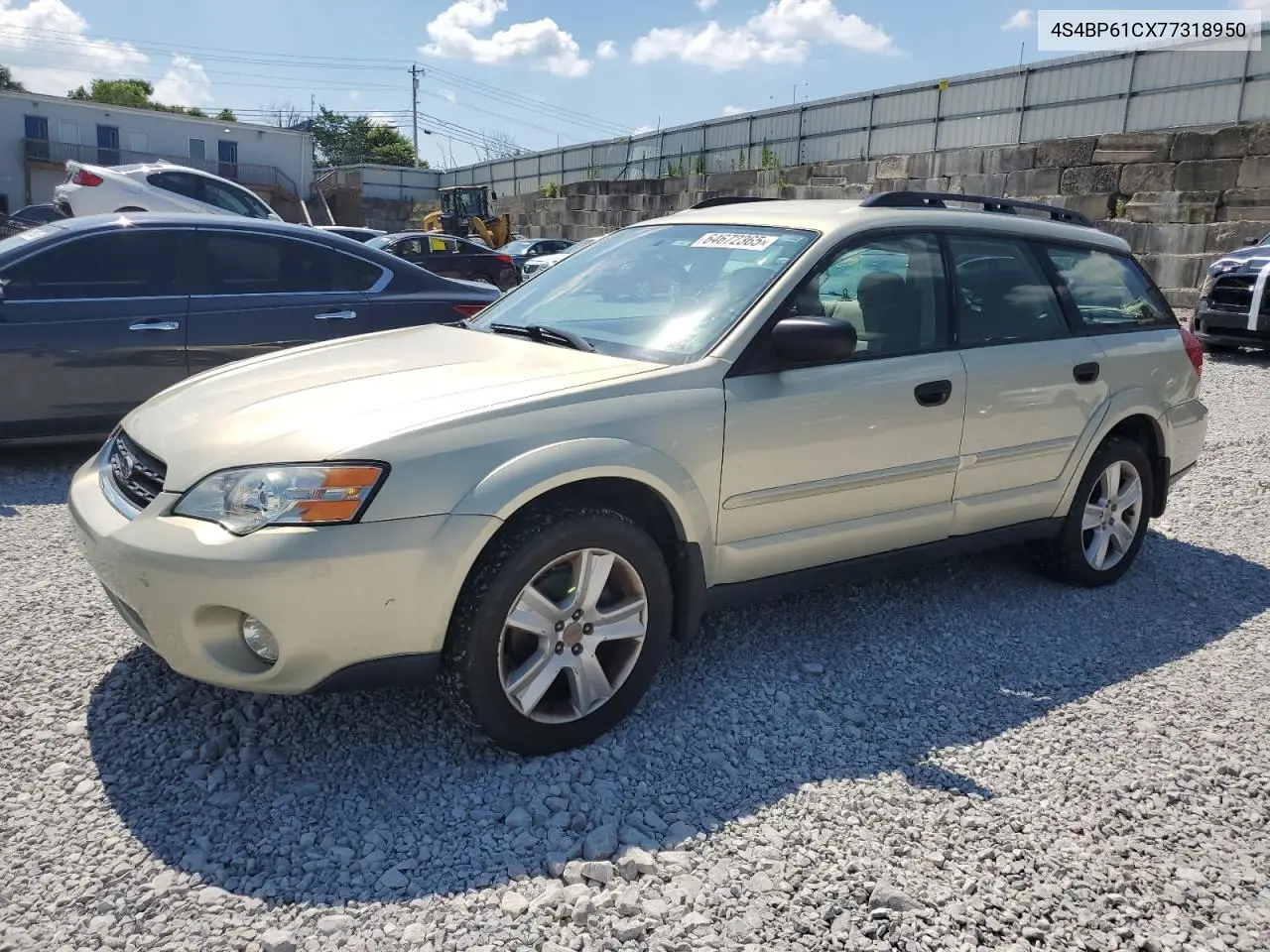 2007 Subaru Outback Outback 2.5I VIN: 4S4BP61CX77318950 Lot: 64672365