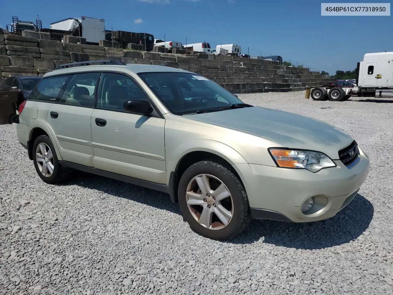 2007 Subaru Outback Outback 2.5I VIN: 4S4BP61CX77318950 Lot: 64672365