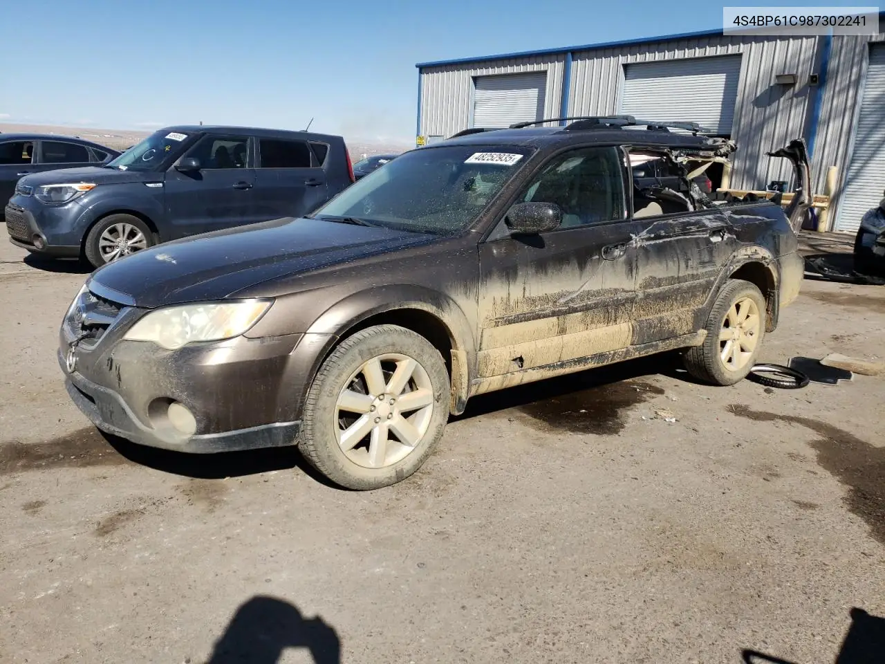2008 Subaru Outback 2.5I VIN: 4S4BP61C987302241 Lot: 48252935