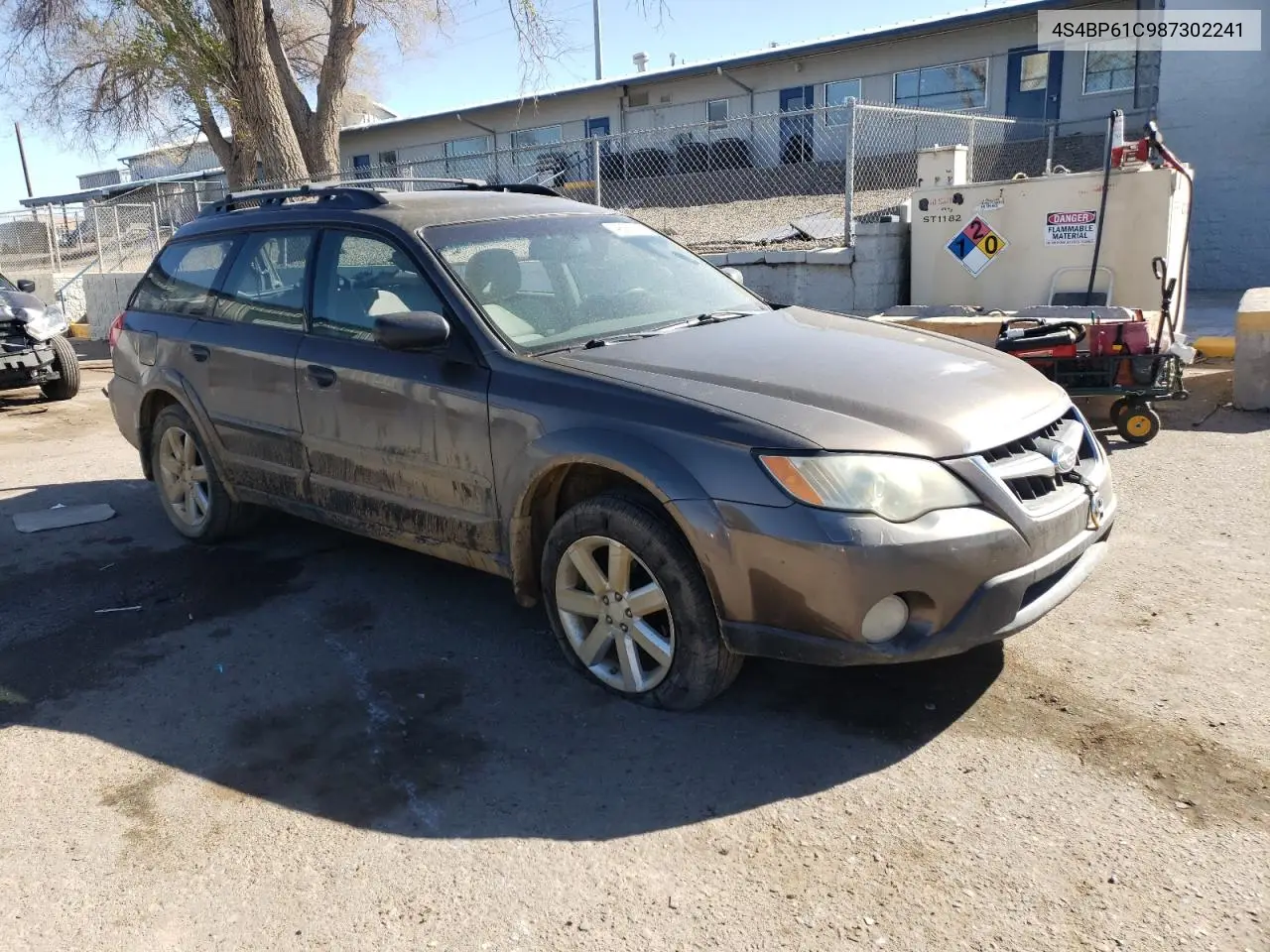 2008 Subaru Outback 2.5I VIN: 4S4BP61C987302241 Lot: 48252935