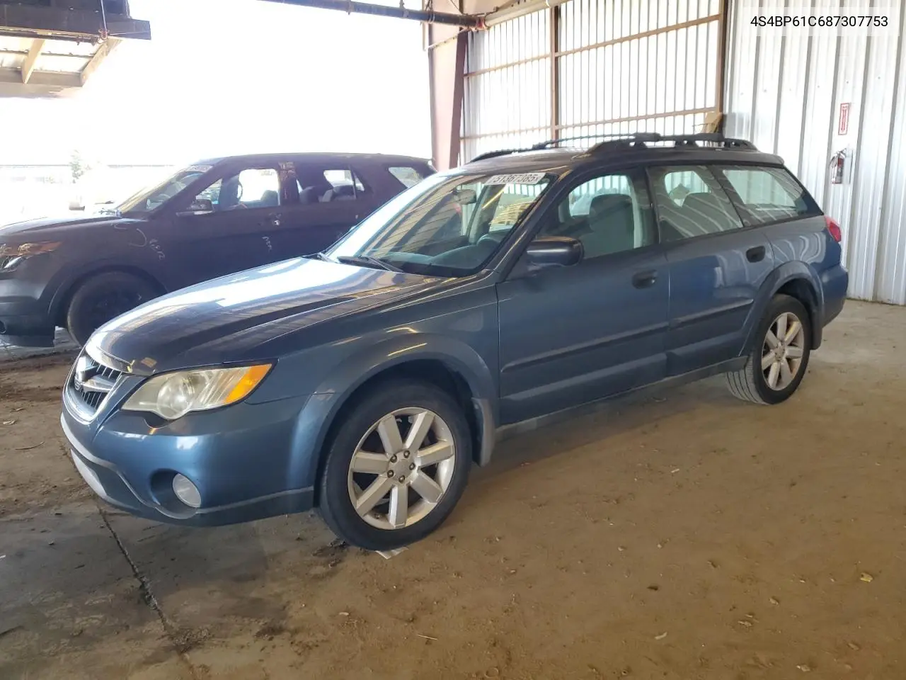 2008 Subaru Outback 2.5I VIN: 4S4BP61C687307753 Lot: 51367385