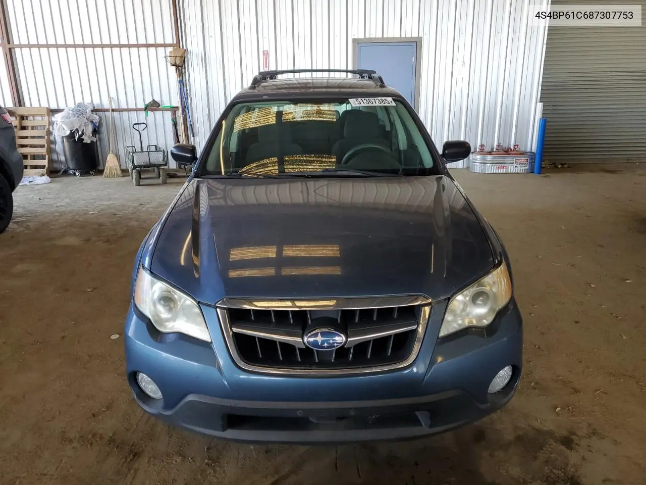 2008 Subaru Outback 2.5I VIN: 4S4BP61C687307753 Lot: 51367385