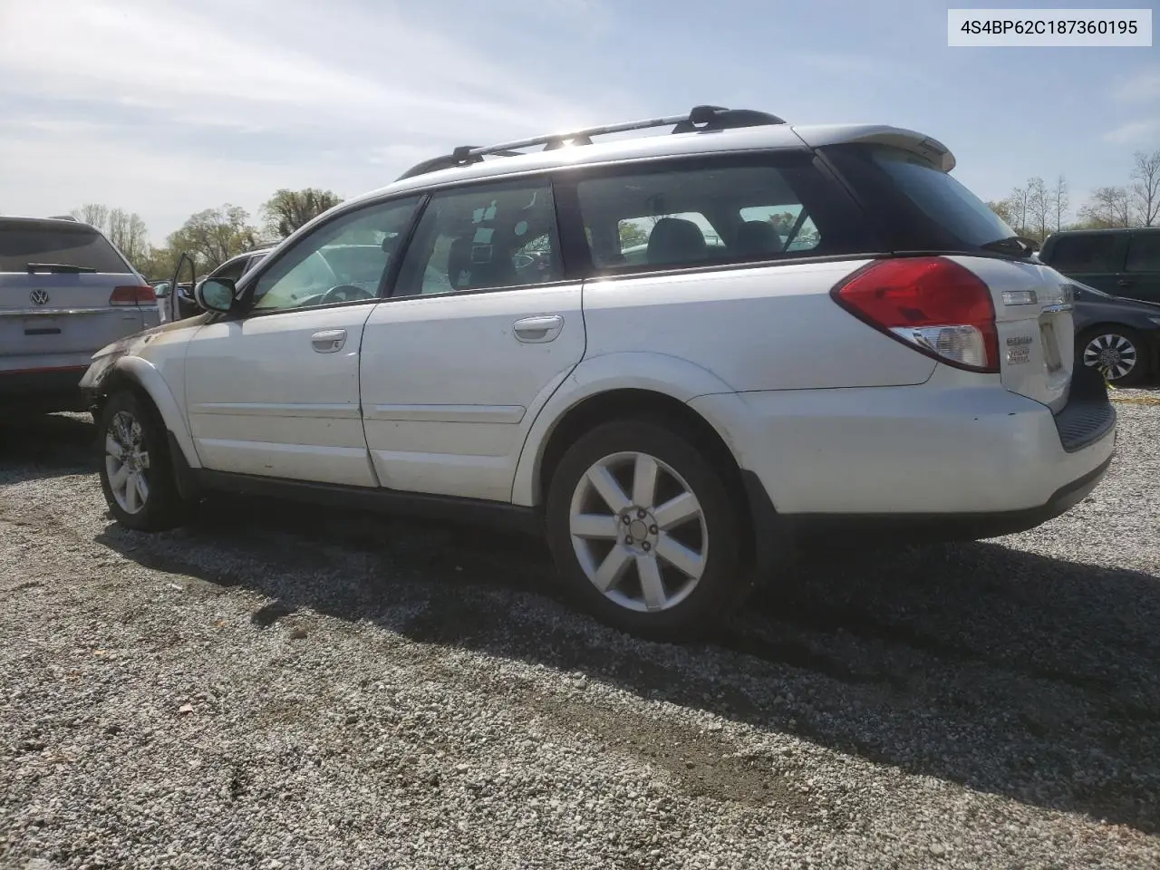 2008 Subaru Outback 2.5I Limited VIN: 4S4BP62C187360195 Lot: 51455635
