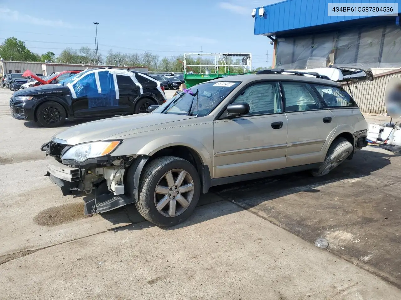2008 Subaru Outback 2.5I VIN: 4S4BP61C587304536 Lot: 56245405