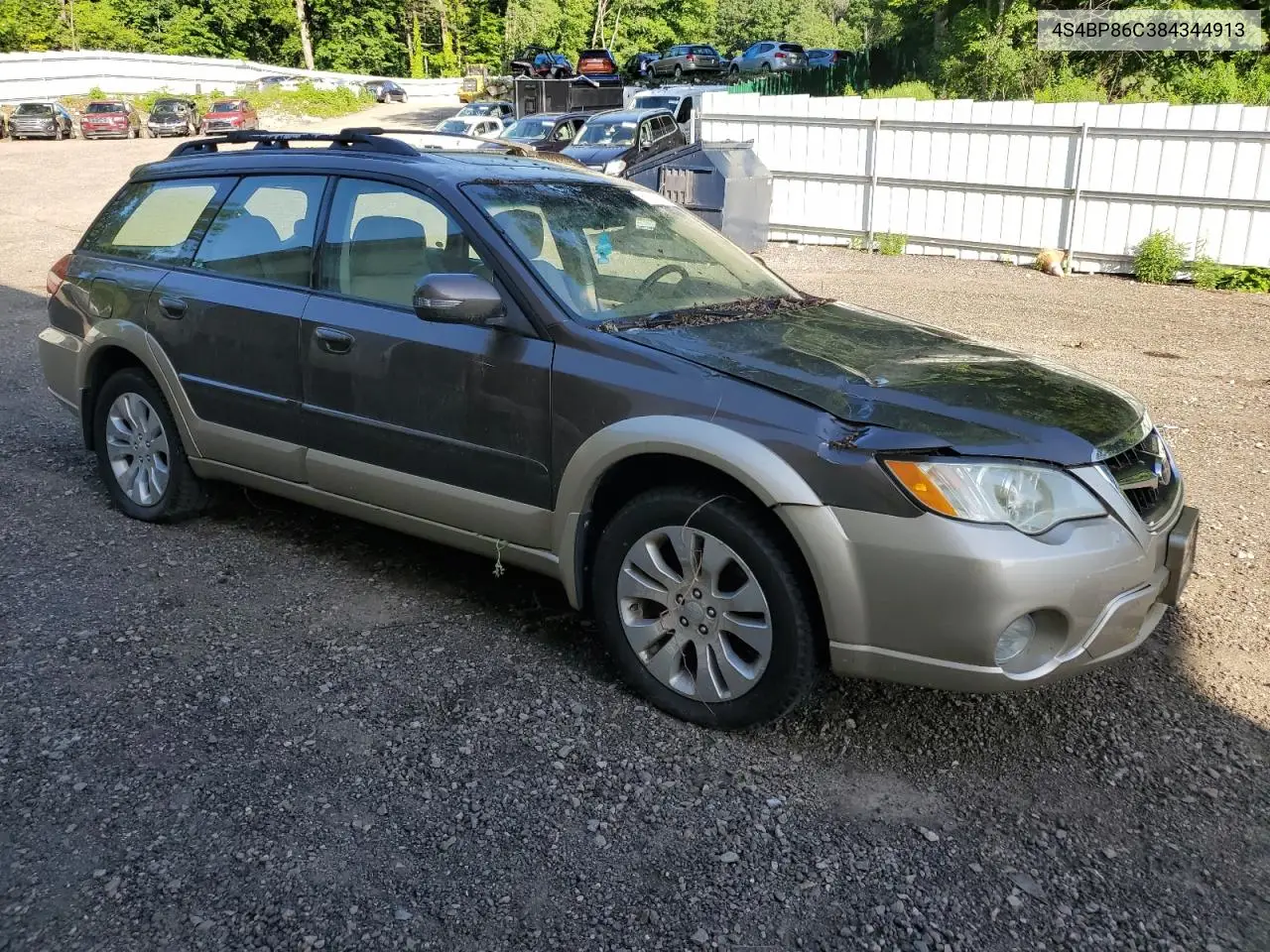 2008 Subaru Outback 3.0R Ll Bean VIN: 4S4BP86C384344913 Lot: 61330355