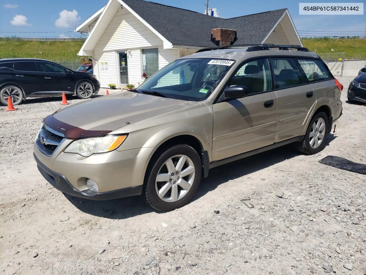 2008 Subaru Outback 2.5I VIN: 4S4BP61C587341442 Lot: 62070945