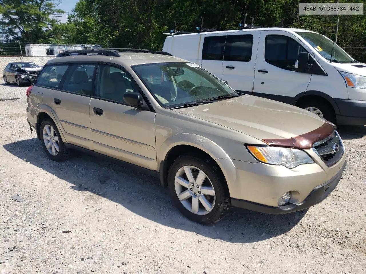 2008 Subaru Outback 2.5I VIN: 4S4BP61C587341442 Lot: 62070945
