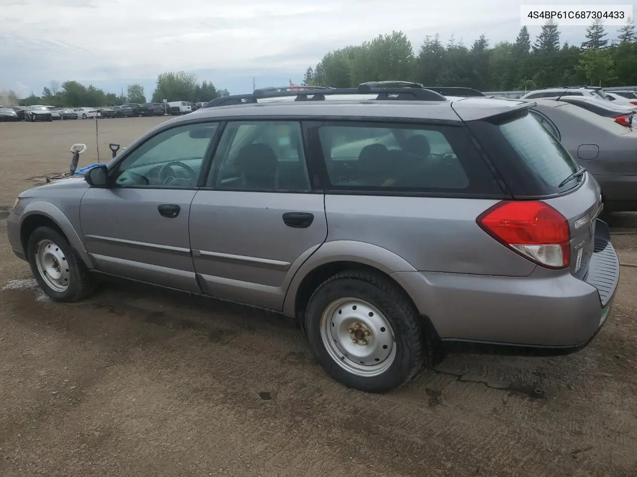 2008 Subaru Outback 2.5I VIN: 4S4BP61C687304433 Lot: 62116305