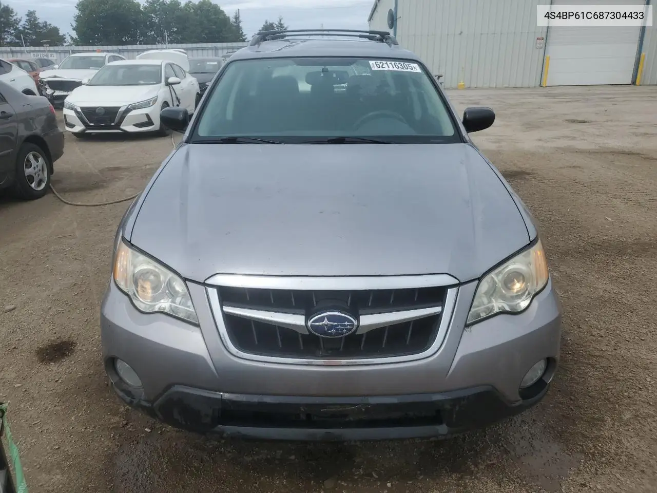 2008 Subaru Outback 2.5I VIN: 4S4BP61C687304433 Lot: 62116305