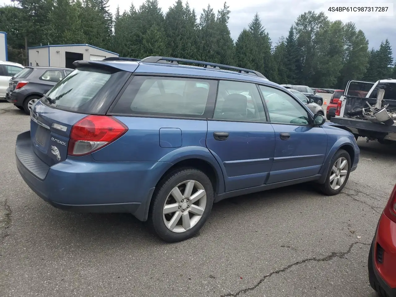 2008 Subaru Outback 2.5I VIN: 4S4BP61C987317287 Lot: 62894365