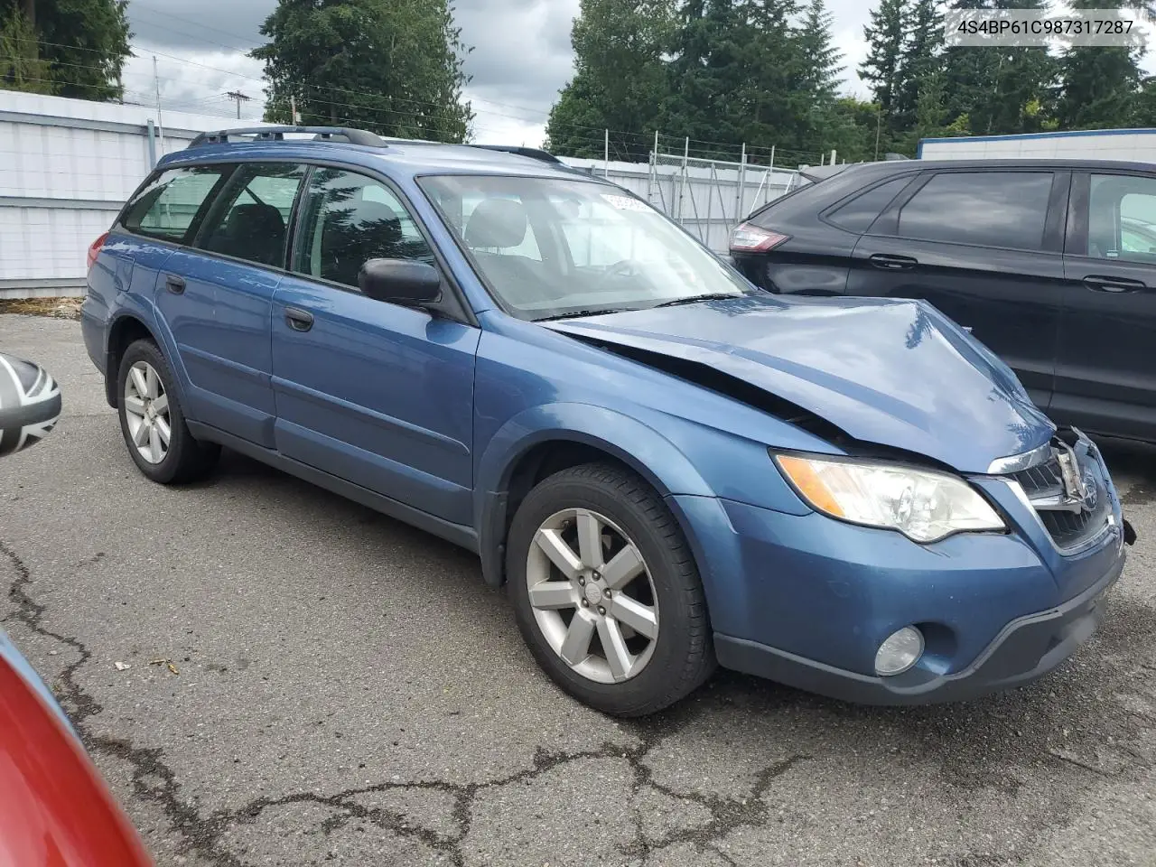2008 Subaru Outback 2.5I VIN: 4S4BP61C987317287 Lot: 62894365