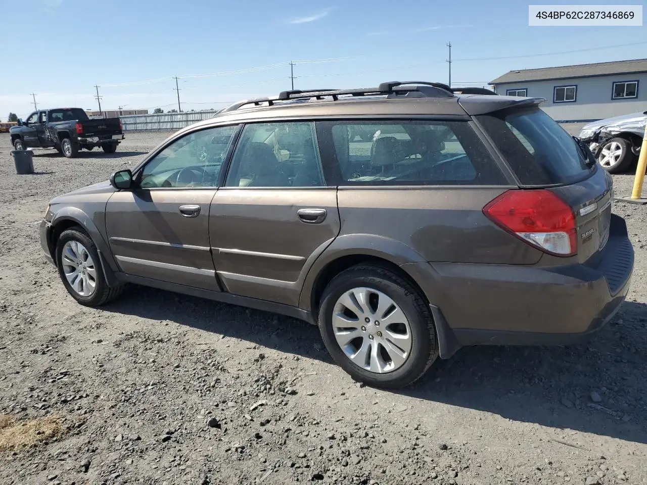 2008 Subaru Outback 2.5I Limited VIN: 4S4BP62C287346869 Lot: 63310245