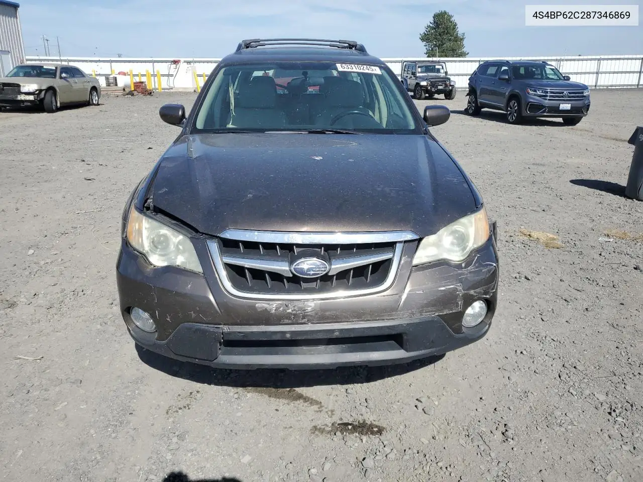 2008 Subaru Outback 2.5I Limited VIN: 4S4BP62C287346869 Lot: 63310245