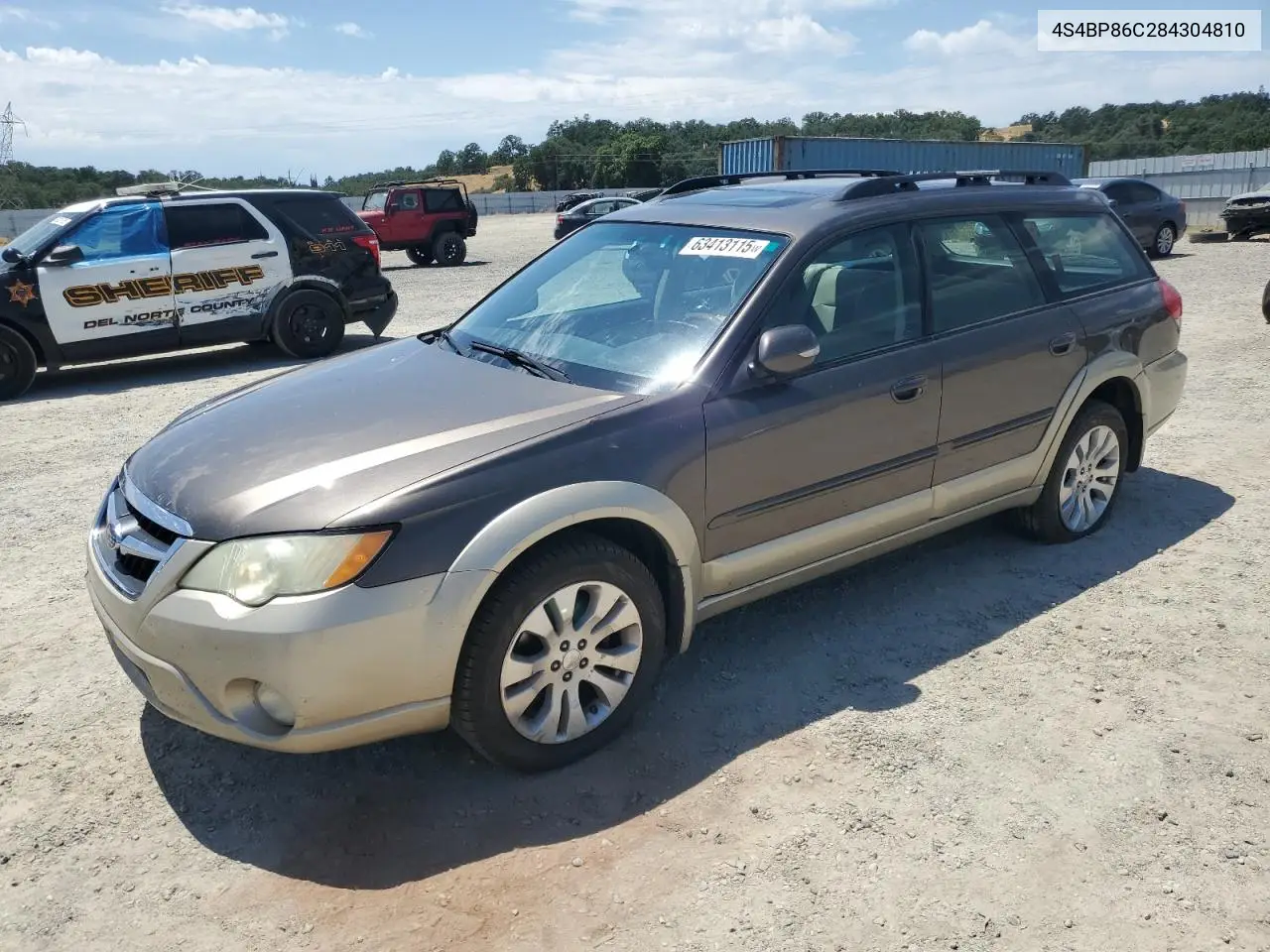 2008 Subaru Outback 3.0R Ll Bean VIN: 4S4BP86C284304810 Lot: 63413115