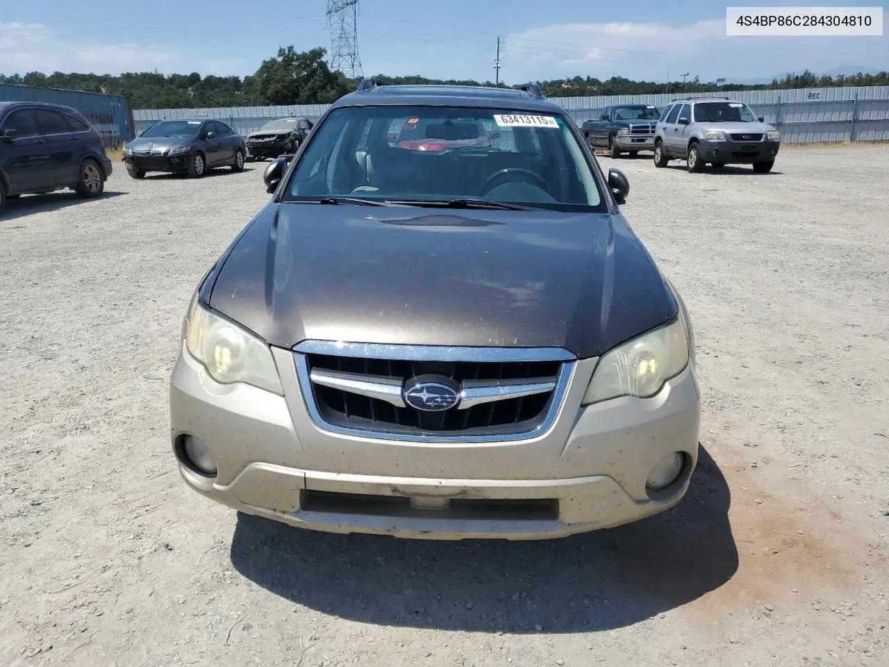 2008 Subaru Outback 3.0R Ll Bean VIN: 4S4BP86C284304810 Lot: 63413115