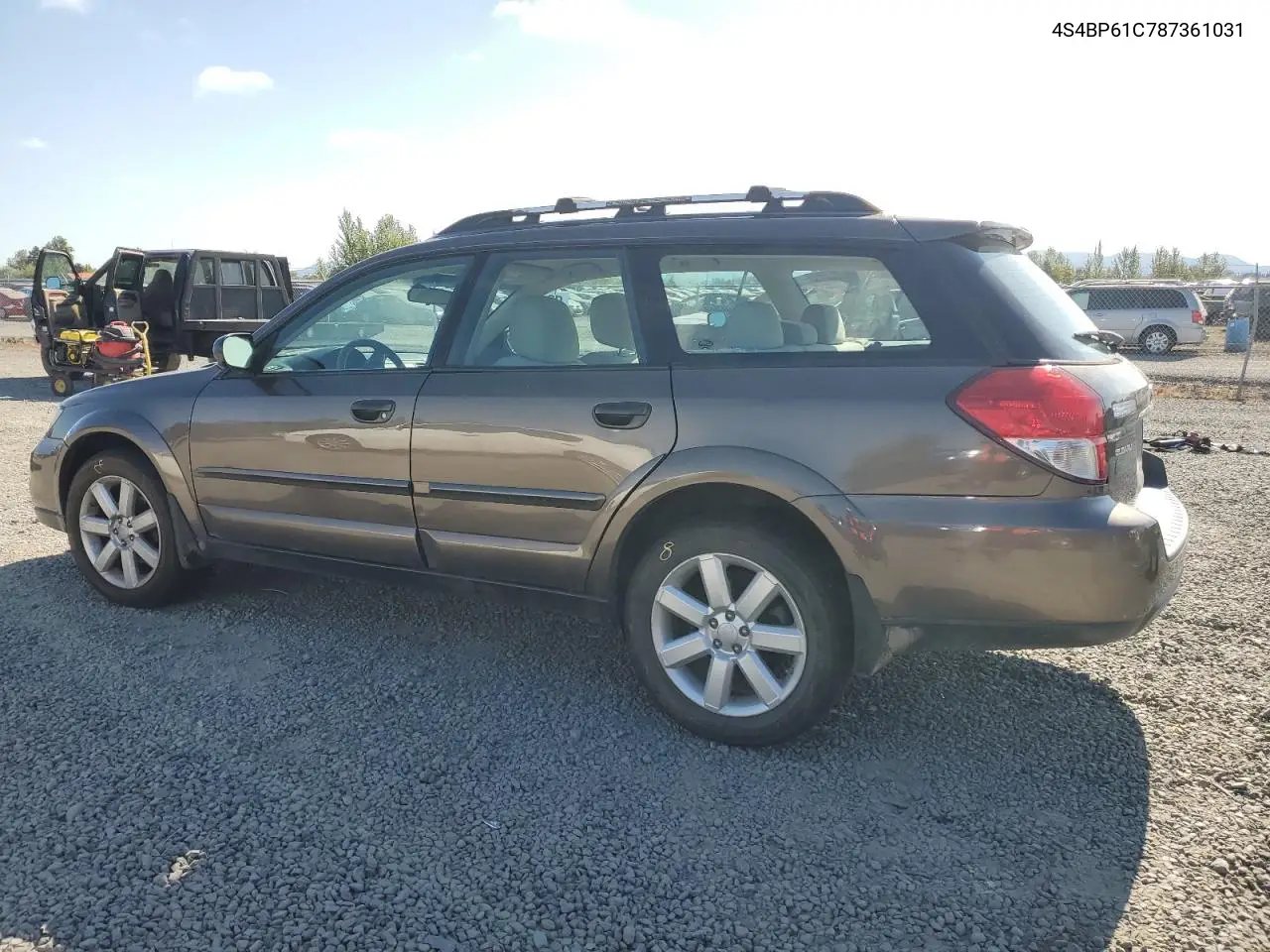 2008 Subaru Outback 2.5I VIN: 4S4BP61C787361031 Lot: 64031245