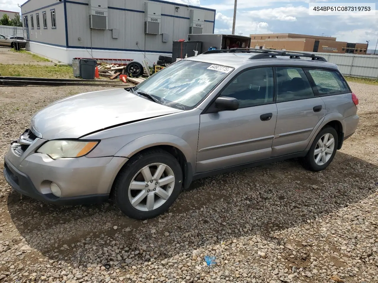 2008 Subaru Outback 2.5I VIN: 4S4BP61C087319753 Lot: 64668235