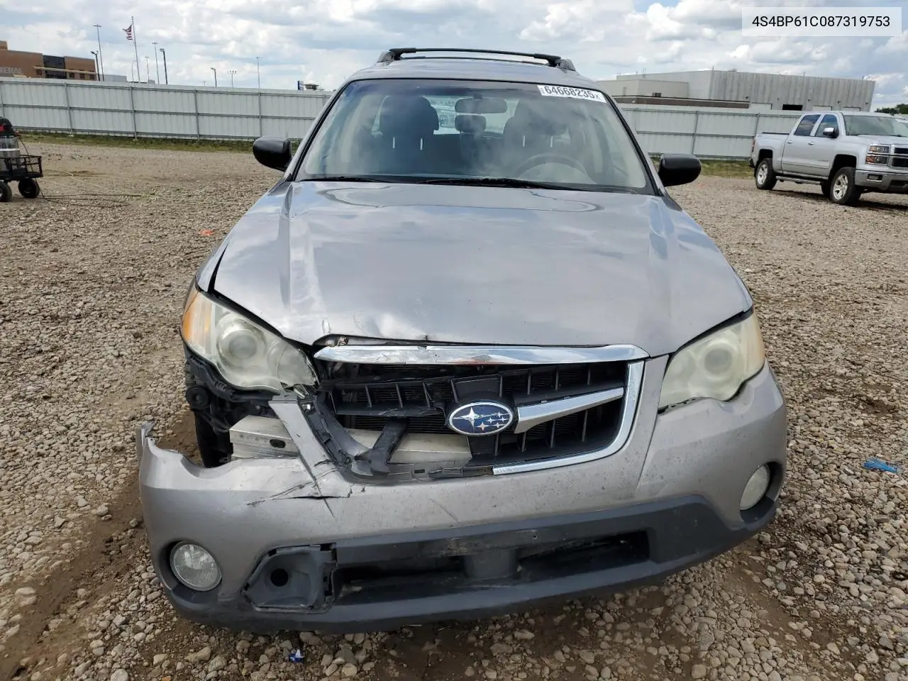 2008 Subaru Outback 2.5I VIN: 4S4BP61C087319753 Lot: 64668235